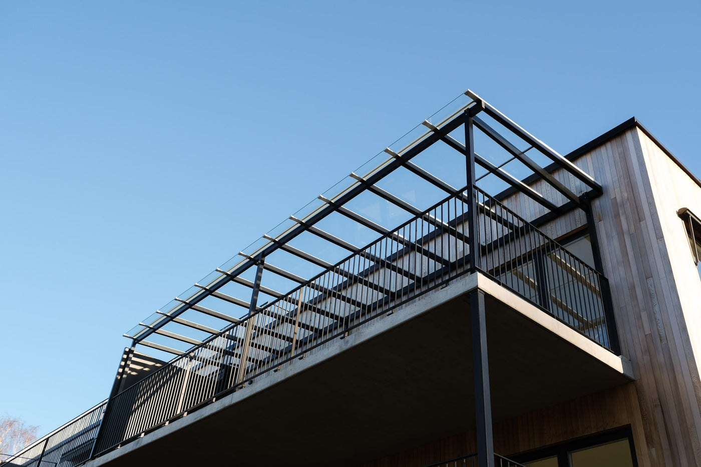 balkongrutan tak, taklösningar, glastak, gigantiskt tak, tak uteplats, takterass